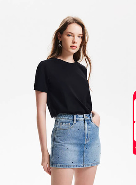 【热销爆款】绫致VeroModa25夏基础百搭H版舒适纯棉T恤上衣女