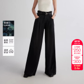 女 牛仔裤 绫致ONLY春夏莱赛尔花苞松紧腰头宽松阔腿裤 长裤