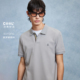 绫致杰克琼斯春季 胸前字母刺绣潮流百搭直筒罗纹翻领凉感polo衫 男