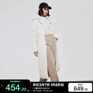 t区绫致Vero Moda2023秋冬90%白鸭绒长款 直筒三防面料羽绒服女