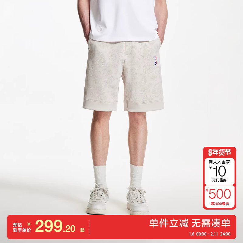 绫致杰克琼斯男装秋冬NBA联名短裤运动风百搭潮流舒适宽松,男装,短裤,淘宝优惠券,粉丝福利购,淘宝优惠卷