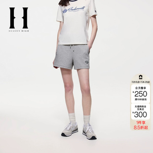 绫致SEASON HIGH夏季NFL联名双侧插袋松紧抽绳短裤女装