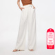 ONLY2025春夏新款 女潮 休闲通勤纯色高腰宽松阔腿休闲裤