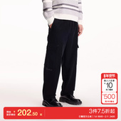 休闲裤 jq区绫致杰克琼斯春夏简约舒适灯芯绒直筒裤 廓形宽腿裤 百搭