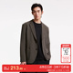 t区绫致杰克琼斯秋冬时尚 潮流上班商务休闲纯色宽松西服外套男