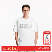 刺绣印花宽松休闲圆领短袖 jq区绫致杰克琼斯NBA联名款 男夏季 上衣