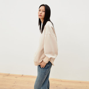 tq区绫致Couture 卫衣女 Made卫衣秋冬休闲圆领含棉长袖