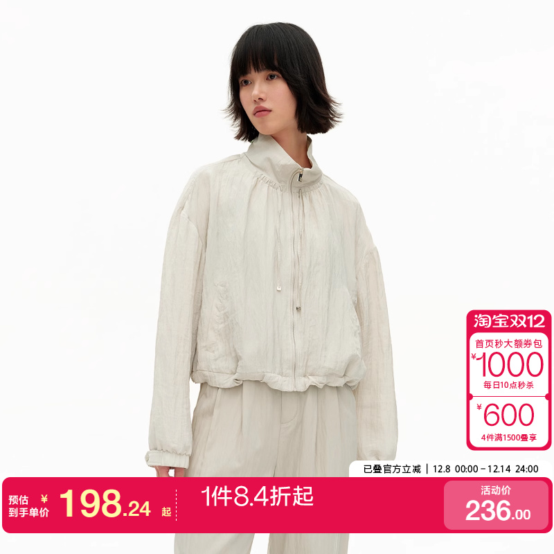 短款百搭高领长袖外套短款ONLY