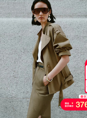 vq区绫致Vero Moda夹克25秋冬工风可调节腰身肩章设计外套气质