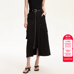 风铆钉腰带装 绫致Vero 工装 新款 饰A字裙 Moda半身裙2026春季