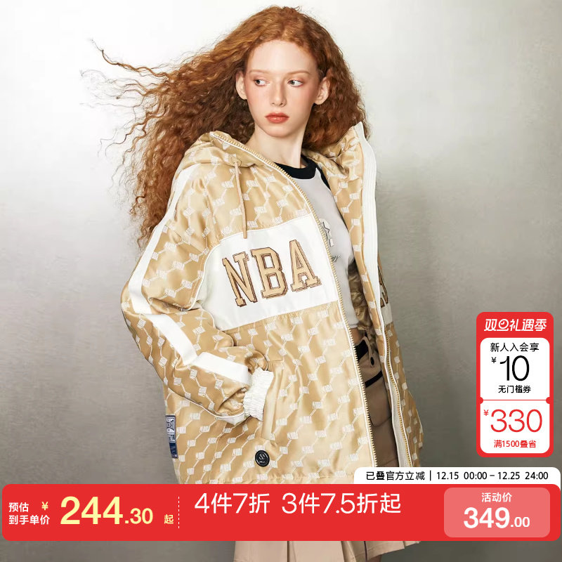 棉服抽绳长袖棉服ONLY时尚抽绳