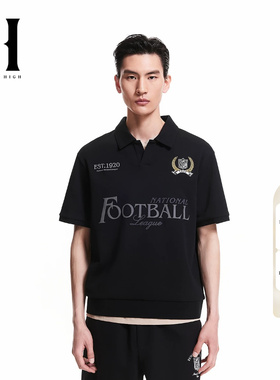绫致SEASON HIGH男装NFL联名夏季新款略宽松短袖POLO衫