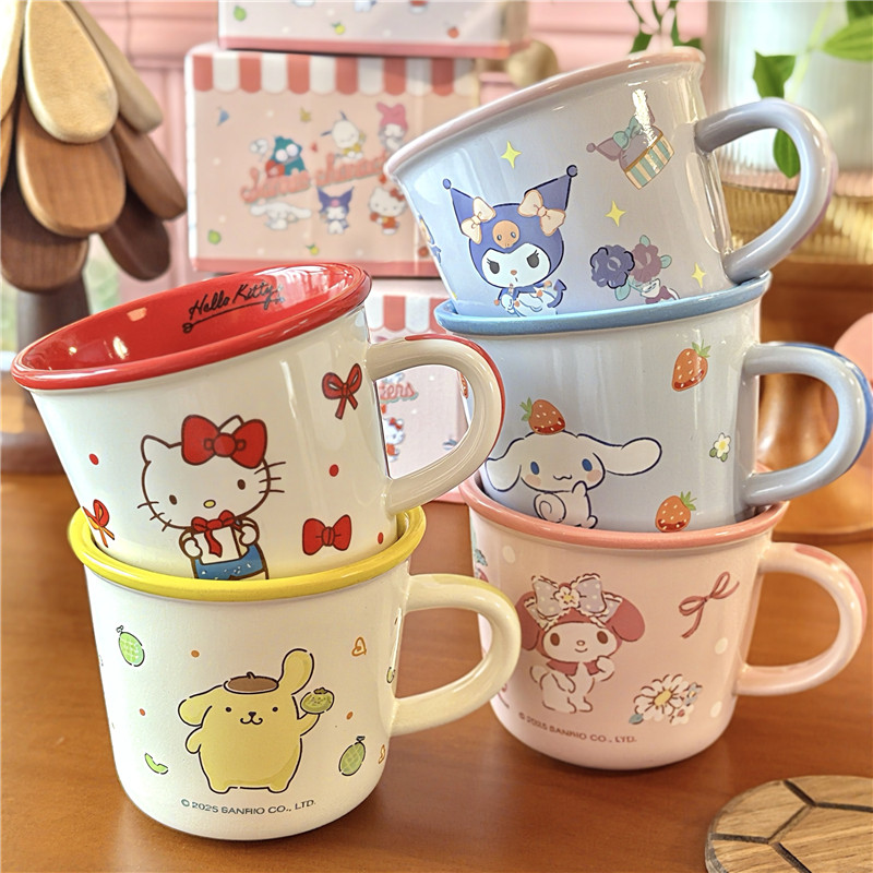三丽鸥陶瓷彩盒马克杯儿童早餐牛奶果汁咖啡喝水情侣小水杯燕麦杯,餐饮具,马克杯,淘宝优惠券,粉丝福利购,淘宝优惠卷