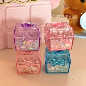 三丽鸥正版 魔方迷你宝石钻石透明小卷笔刀小学生削笔刀文具用品