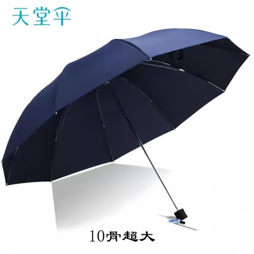 天堂伞加大加固10骨抗风晴雨伞