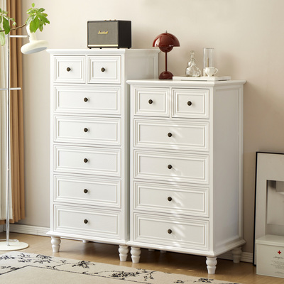 客厅卧室美式六斗柜全实木轻奢