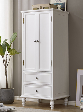 木之情轻奢美式全实木衣柜现代简约双门衣柜储物柜卧室家用衣橱