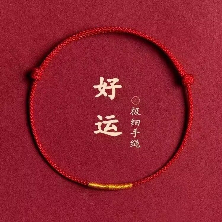 2025本命年红绳编织手链红色手绳去霉运男女同款情侣礼物手链同款