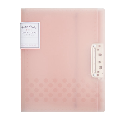 国誉淡彩曲奇插页式强力夹对折型