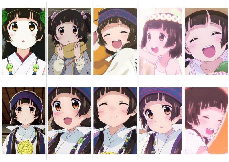 当女孩遇到熊动漫周边防水公交校园水晶磨砂卡贴10张