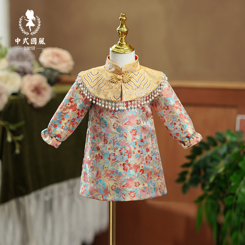 D.Bkyer女宝宝周岁中国风礼服