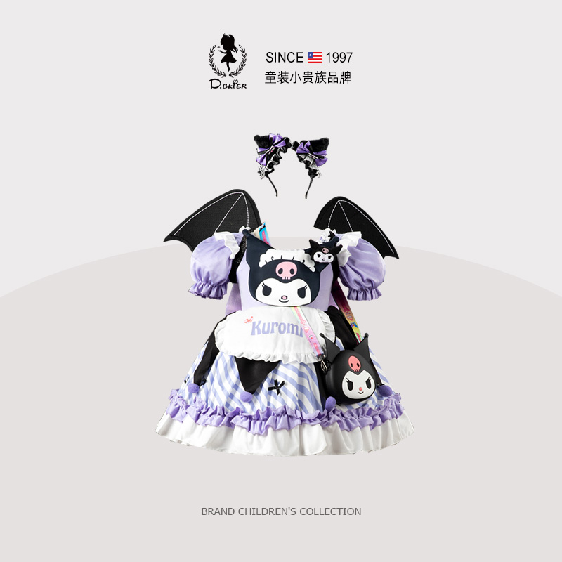 D.Bkyer女童周岁生日礼服公主裙