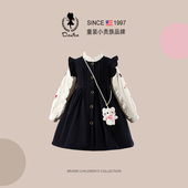 背心裙儿童裙子长袖 D.Bkyer原创女童连衣裙春季 2026新款 公主裙