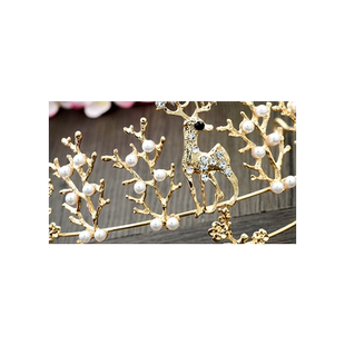 儿童皇冠头饰公主女童王冠爱莎花仙子头箍小朋友生日发饰冰雪奇缘