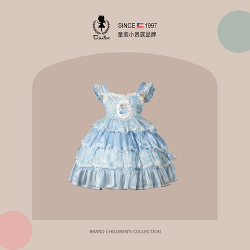 D.Bkyer艾莎洛丽塔公主裙女童