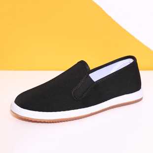 鞋 男千层底透气男士 子纯黑老式 布鞋 老北京唐装 传统休闲鞋 软底布鞋