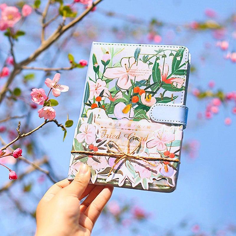 白糖杂货 蓝桉桃云手帐本 森系清新高颜值本子日记本文艺笔记本