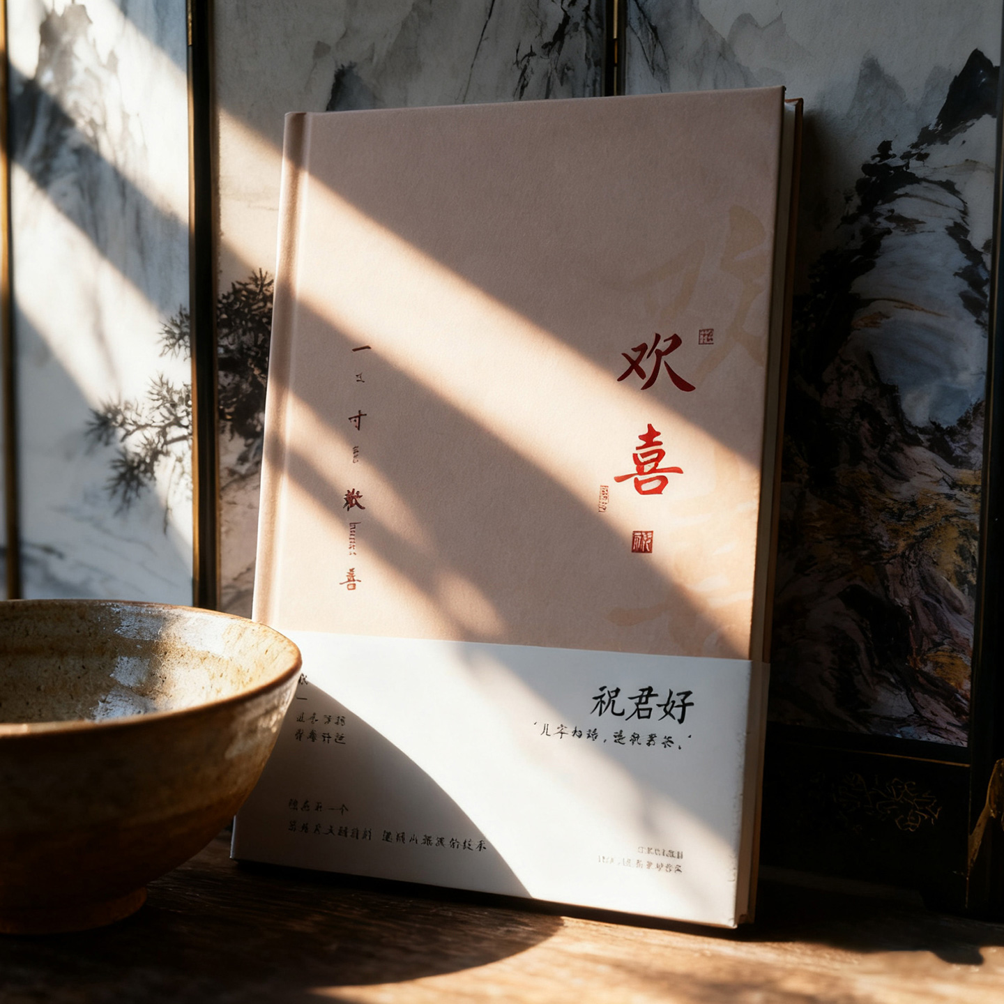 白糖商店 祝君好日记本 中国风文艺古风文字祝福本子手帐本笔记本