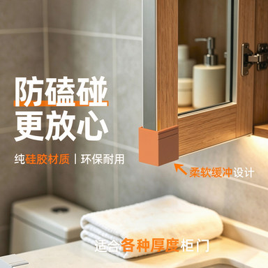 橱柜吊柜防撞角柜门防撞贴防磕碰加厚直角防撞护角防碰头角柜门角图片