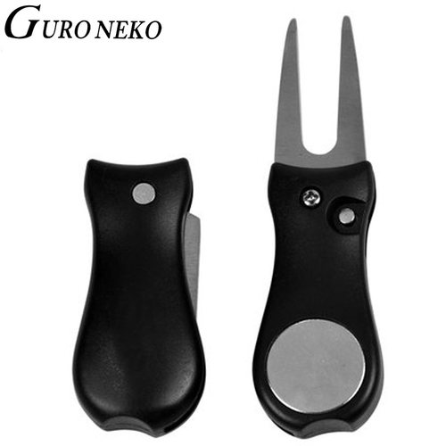 高尔夫果岭叉金属铁球标