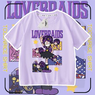 新品poppy playtime lily lovebraids 短袖t恤衣服儿童上衣服