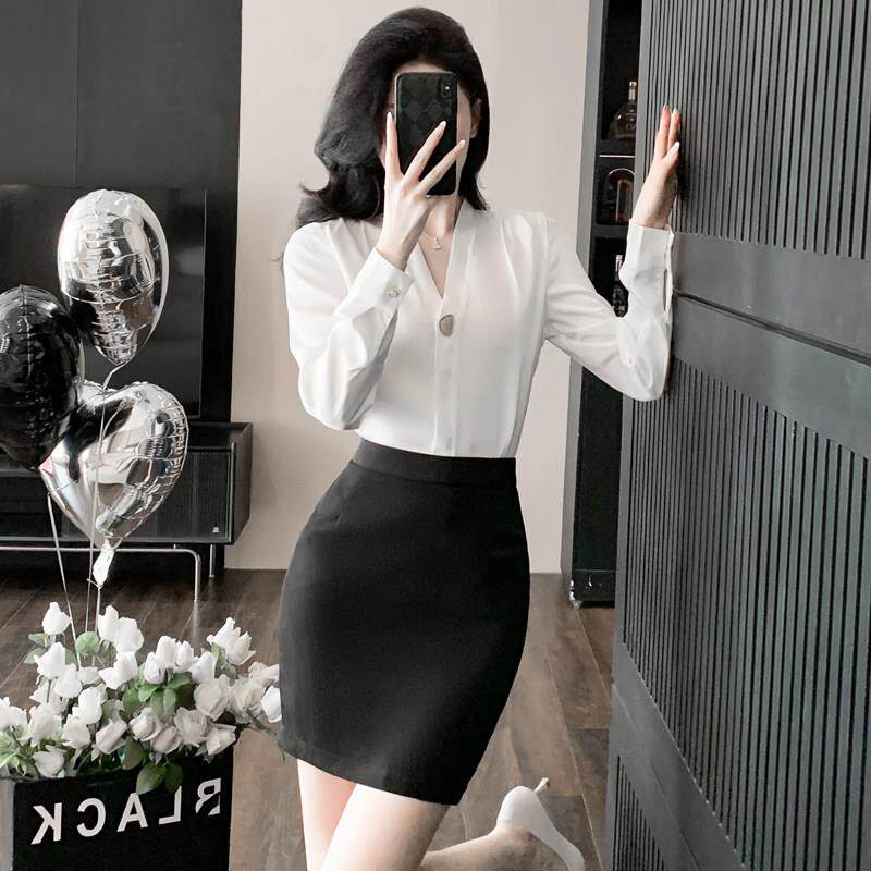 白衬衫套装女2026新款秋季高级感空姐制服客服工作服售楼部职业装