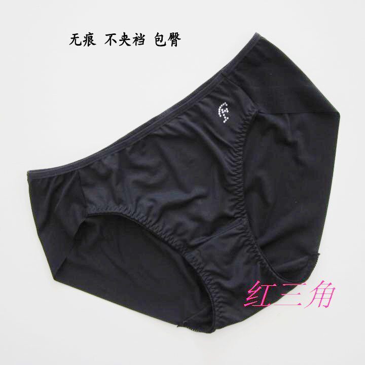 纯黑色无痕高端内裤好穿舒适中腰