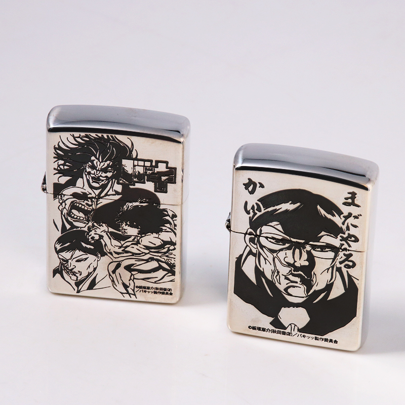 zippo打火机芝宝煤油火石日本进口原装正品刃牙动漫漫画正版