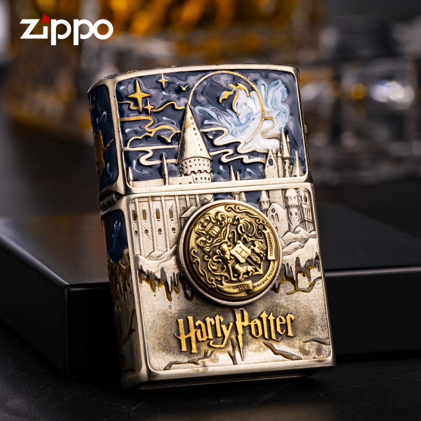 Zippo打火机正品魔法学院-哈利波特珐琅防风煤油打火机送男友礼物