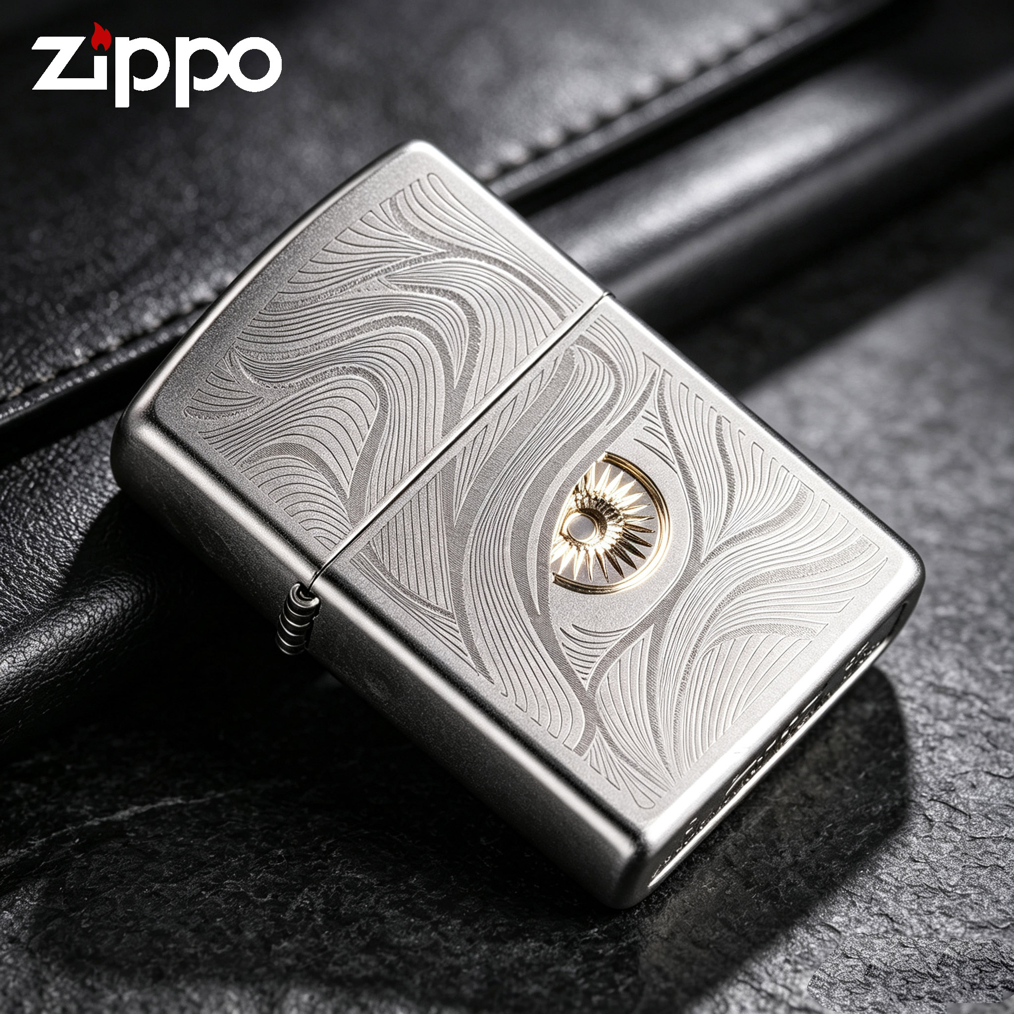 zippo打火机秋水含睛官方正品秋水含情防风煤油送男友生日礼物