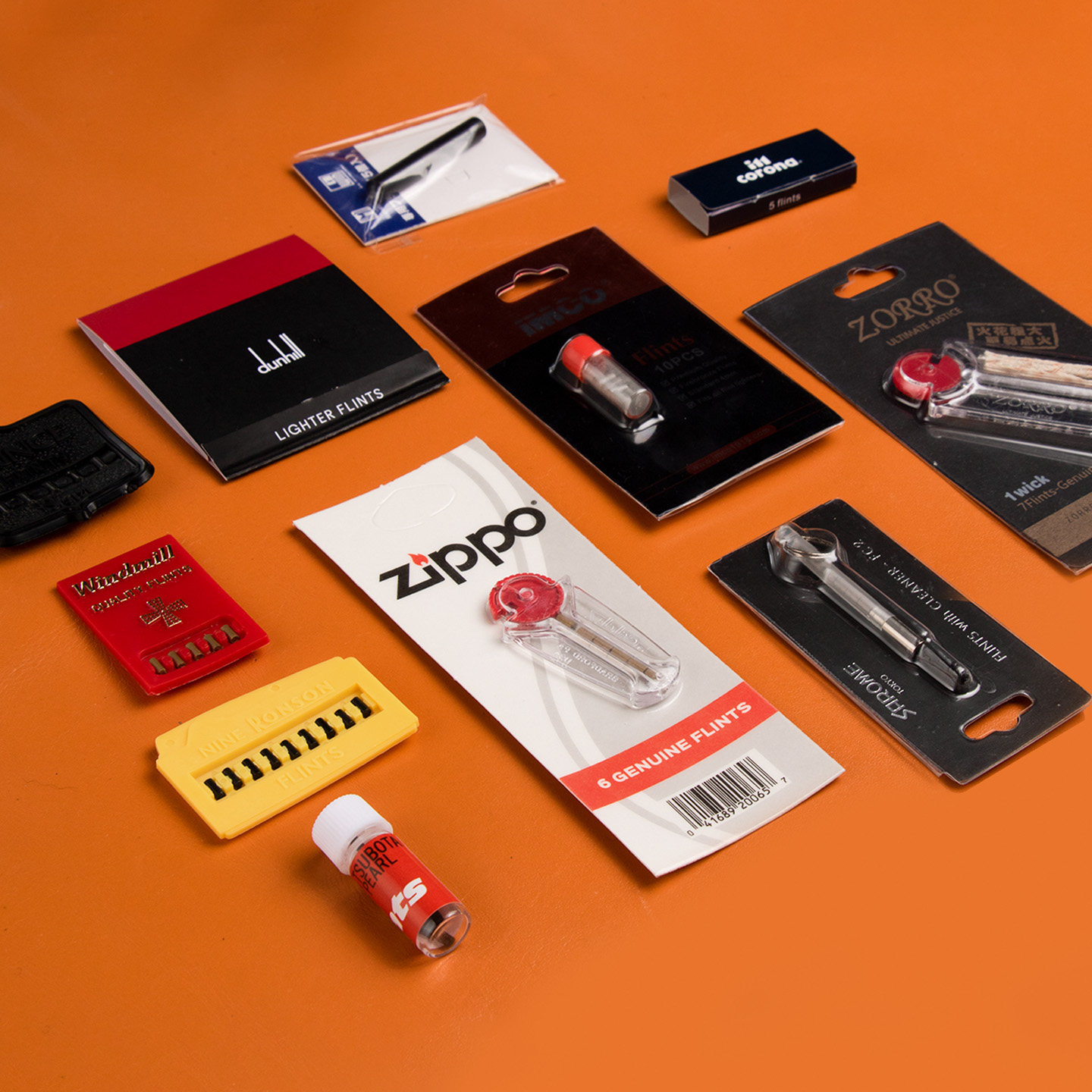 原装正品打火机火石SAROME莎乐美zippo皇冠朗森坪田风车专用火石