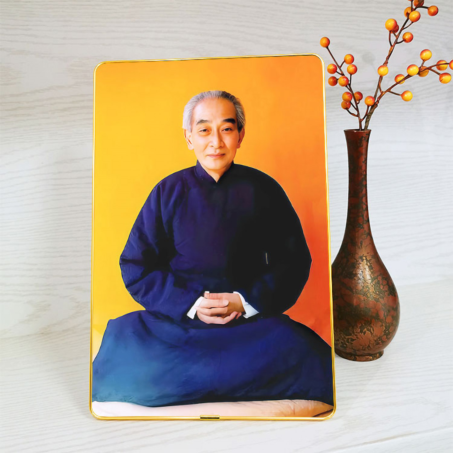 南怀瑾坐像版 佛家人物画像桌面摆台相框画 摆件装饰挂画来图定制,家居饰品,桌面摆台画,淘宝优惠券,粉丝福利购,淘宝优惠卷