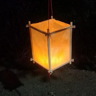 新年手工自制灯笼diy材料包 儿童创意手绘空白花灯传统榫卯宫灯