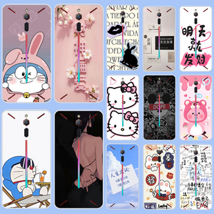 适用努比亚红魔Mars防摔壳NX609J619j游戏手机壳ZTE Nubia硅胶629外软壳小清新硅胶软套外壳