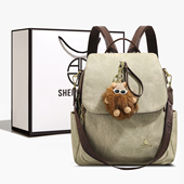 香港品牌小众双肩包包女2026新款 高级质感时尚 百搭通勤可单肩背包