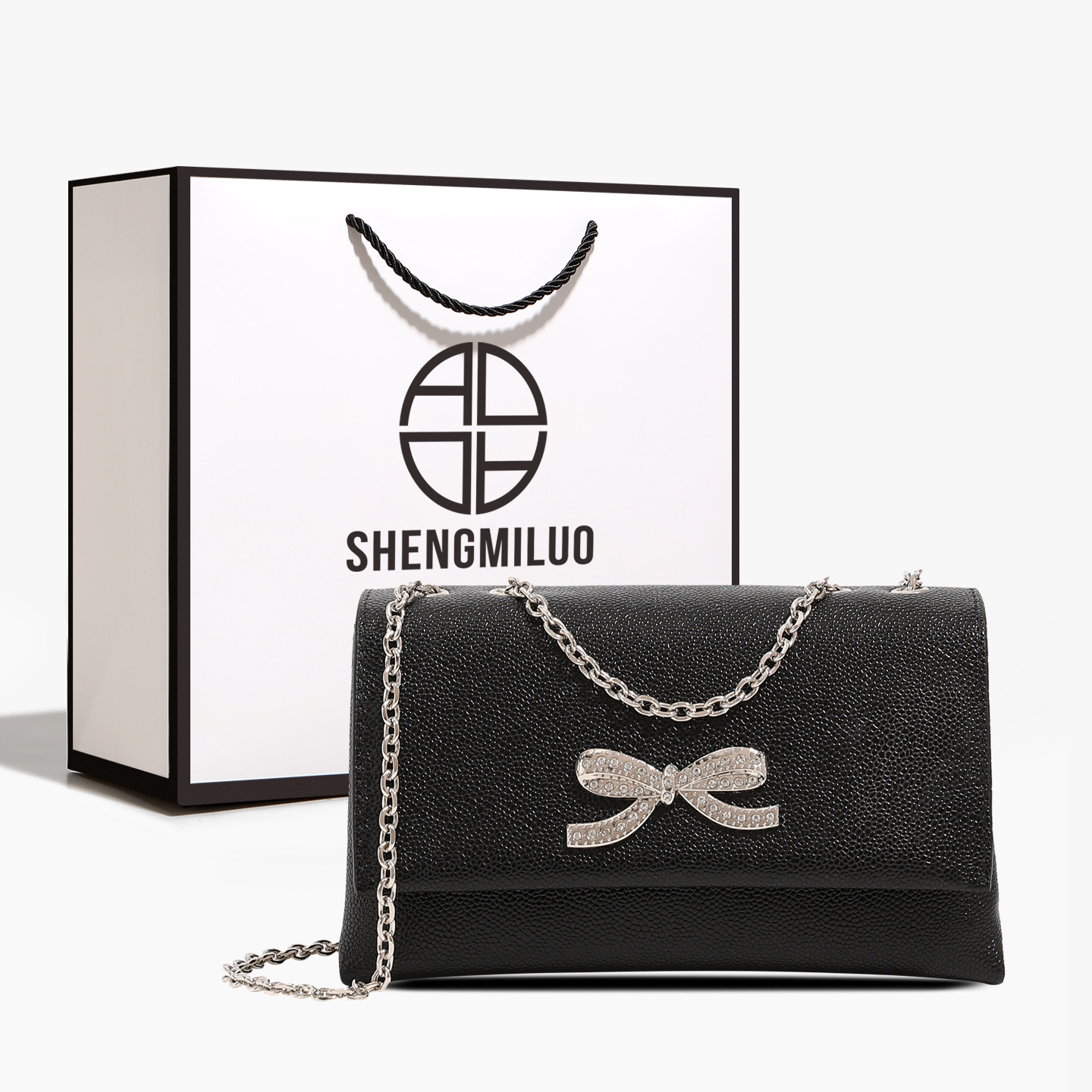 圣米洛小众设计感包包女2026新款轻奢高级感时尚腋下包链条斜挎包,箱包皮具/热销女包/男包,小方包,淘宝优惠券,粉丝福利购,淘宝优惠卷