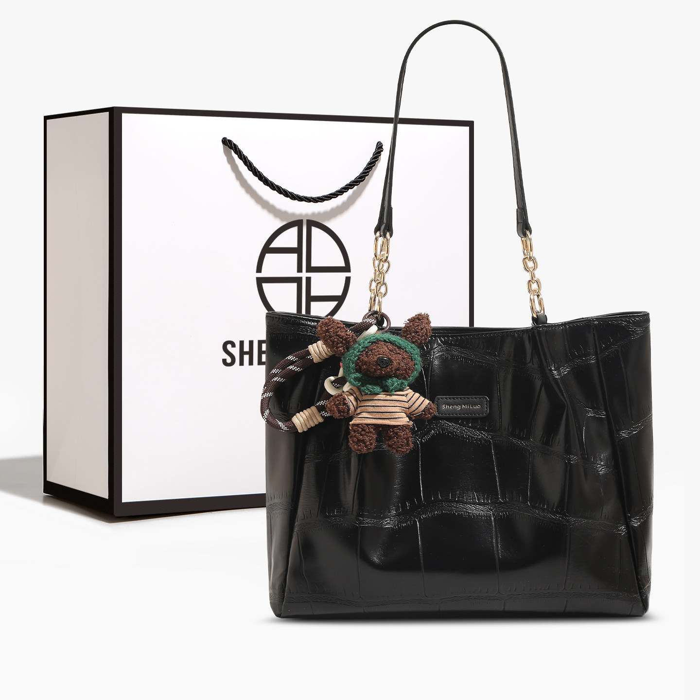 香港品牌大容量通勤包包女2026新款高级质感时尚百搭单肩托特包,箱包皮具/热销女包/男包,托特包,淘宝优惠券,粉丝福利购,淘宝优惠卷