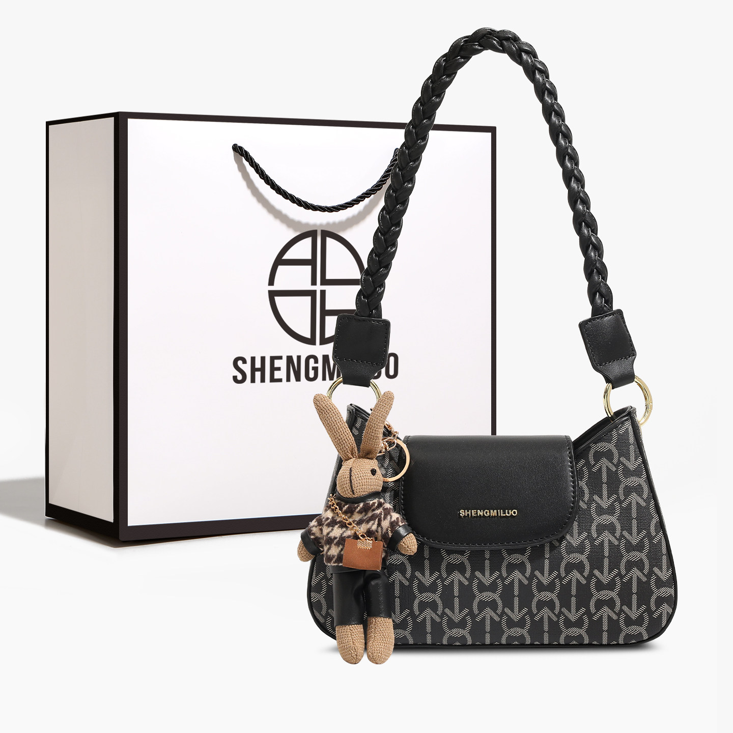 香港品牌轻奢小众设计单肩包包女2026新款斜挎包时尚百搭腋下包,箱包皮具/热销女包/男包,腋下包,淘宝优惠券,粉丝福利购,淘宝优惠卷