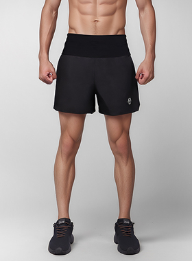 Sanken专业跑步男士运动短裤腰包收纳快干裤马拉松竞速训练短裤