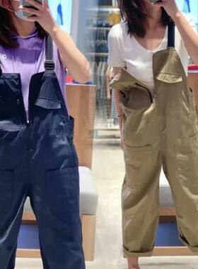 2022年新款素然专比背带裤子夏季新品 女装棉尼龙裤子A0221PA22